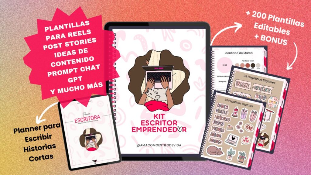 kit escritor emprendedor