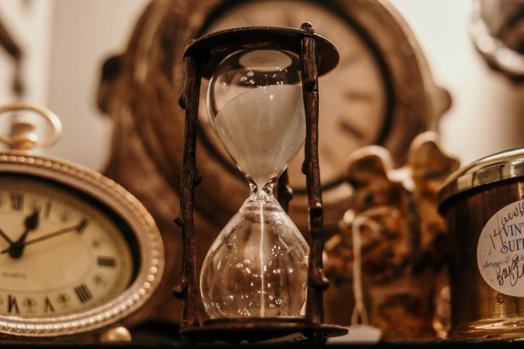 duda reloj de arena