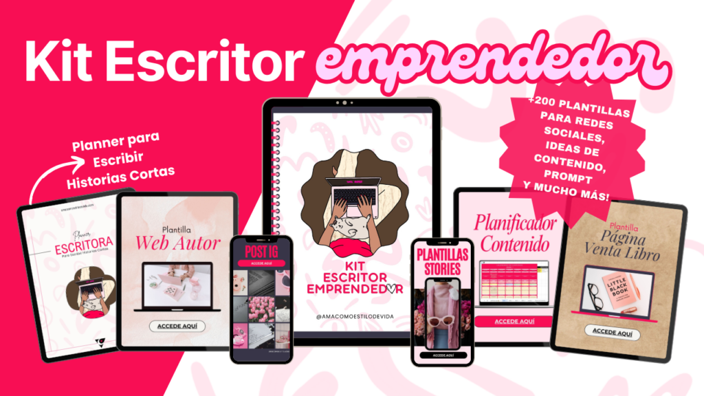 kit escritor emprendedor