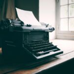 miedo, typewriter, write, old, vintage, author, writer, retro, wisdom, paper